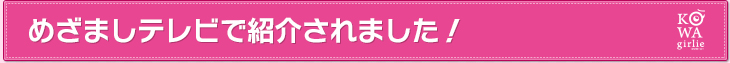 めざましテレビで紹介されました！