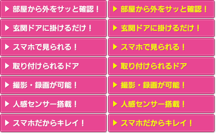 部屋から外をサッと確認！